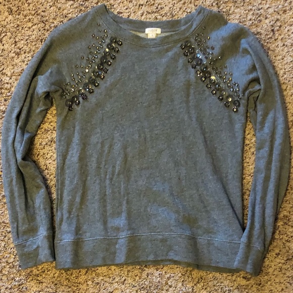 Jeweled JCrew sweater - Picture 1 of 3